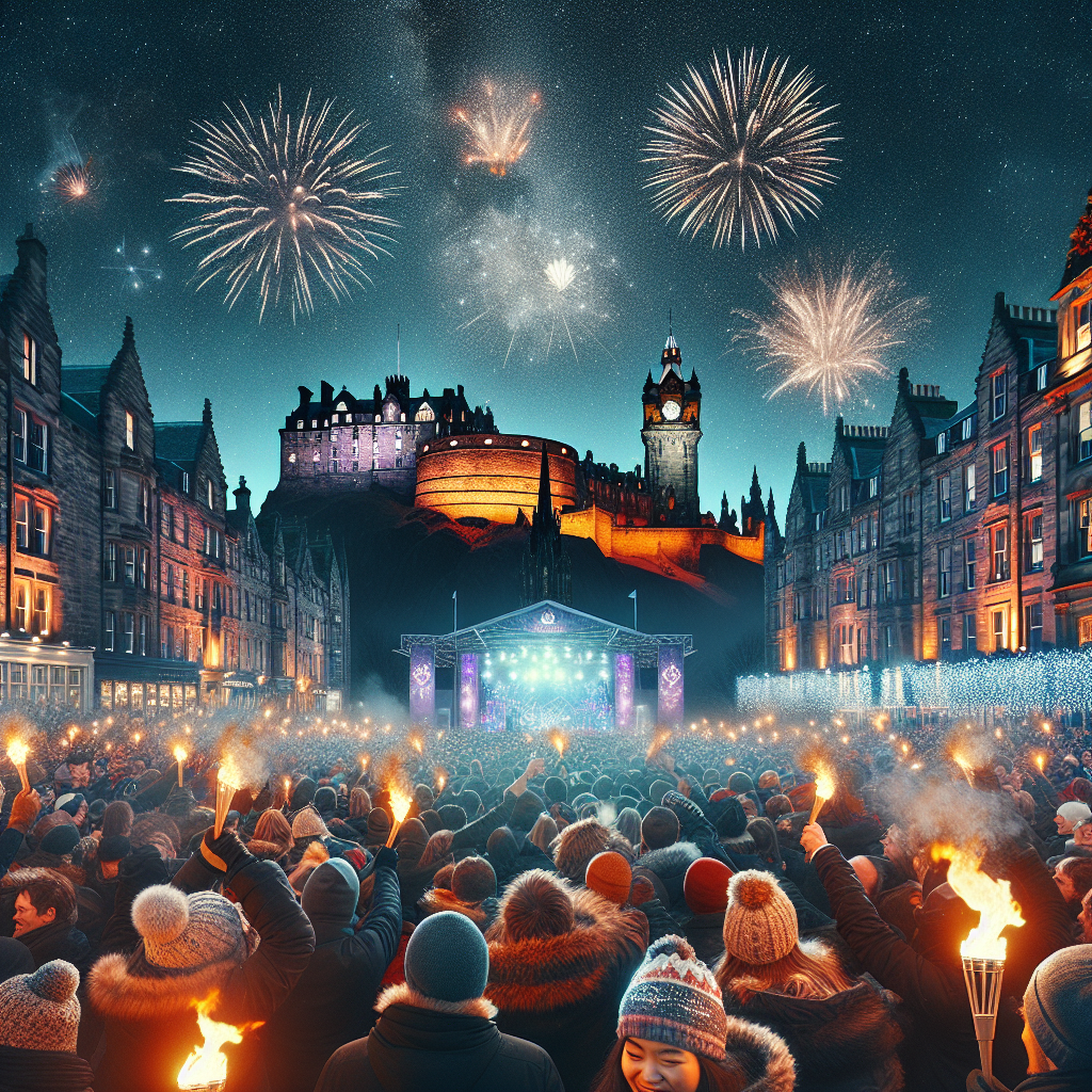 Edinburgh Hogmanay - Edinburgh Paint By Numbers Kits
