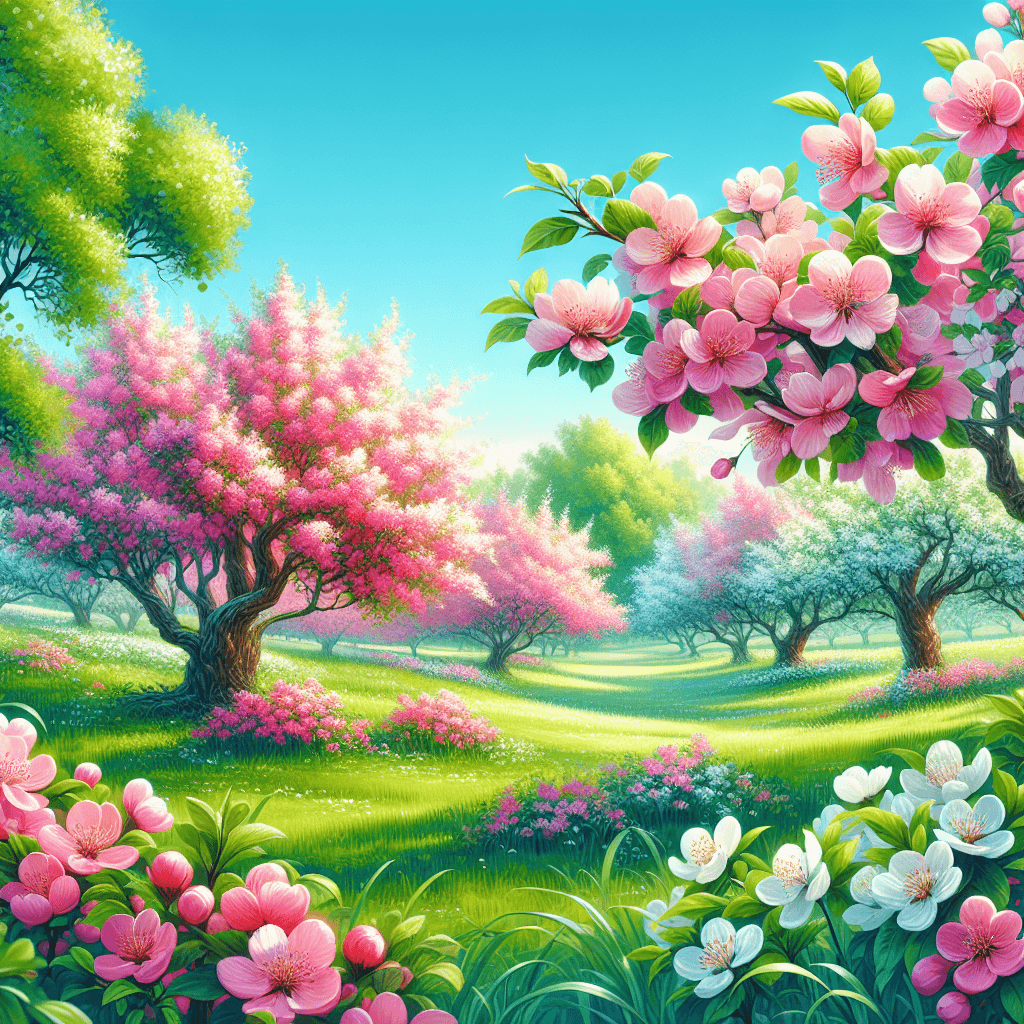 Dreamy Blossom Orchard Paint By Numbers Kits