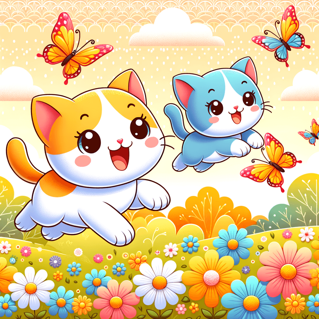 Whimsical Kittens Paint By Color