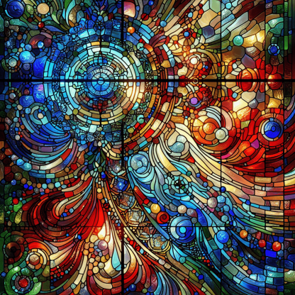 Stained Glass Reverie Painting By Numbers Kit