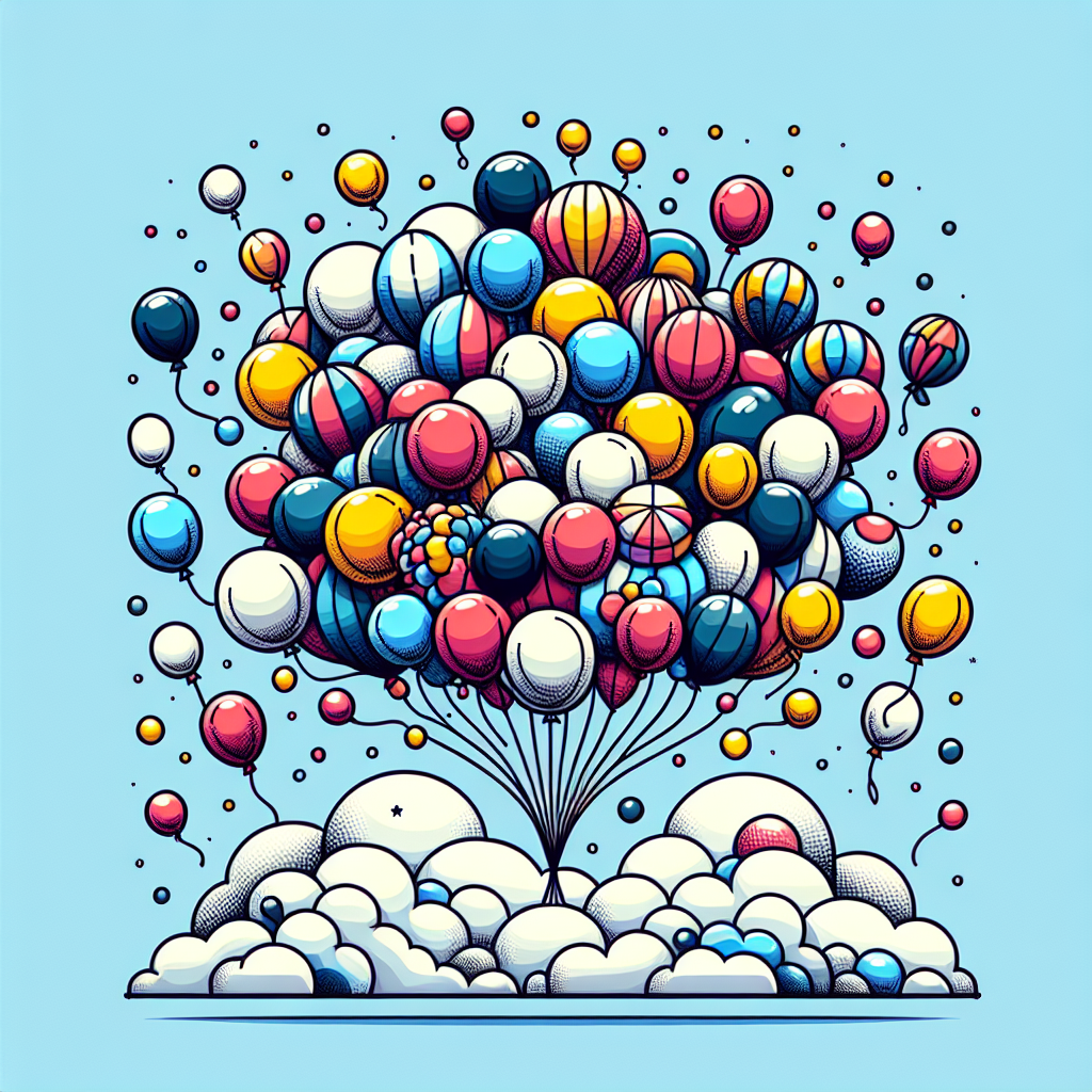 The Fun Balloon Festival Painting Number Kit