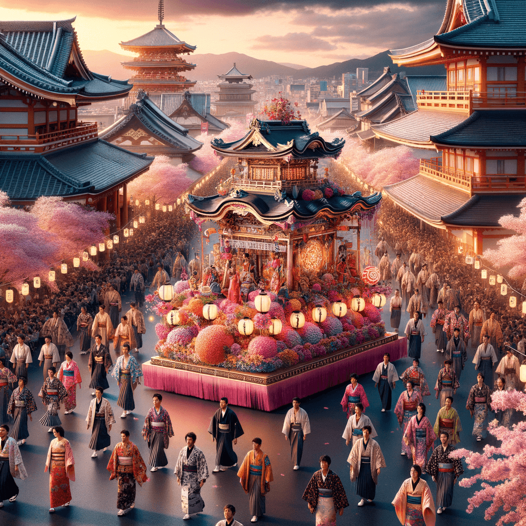 Carnival Of Gion - Japan Numbered Painting Kits