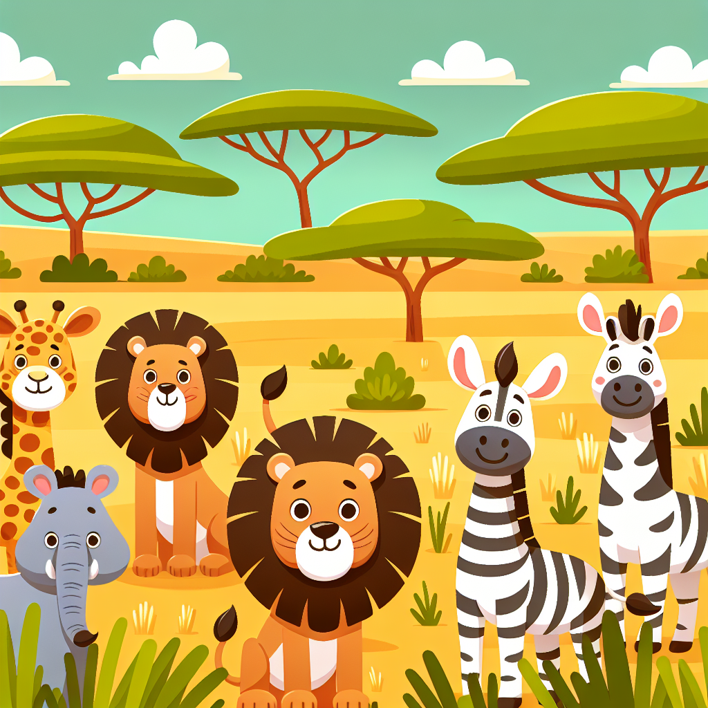 Safari Animal Bonanza Paint By Color