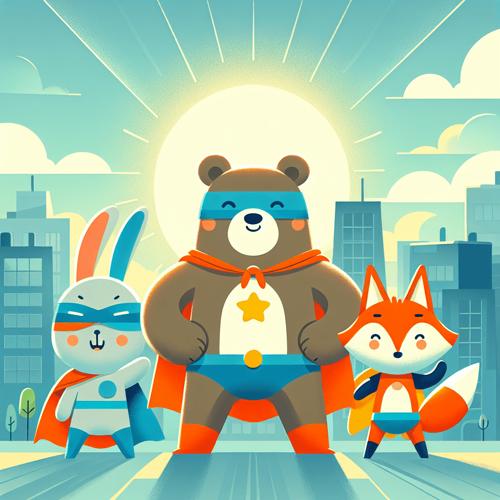 Adventure With Animal Superheroes Paint By Color