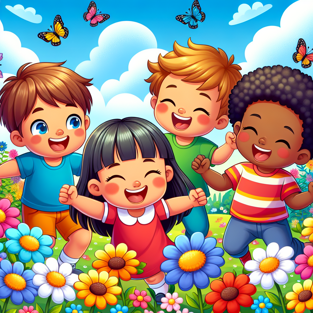 Giggle Time In The Garden Paint By Numbers Art