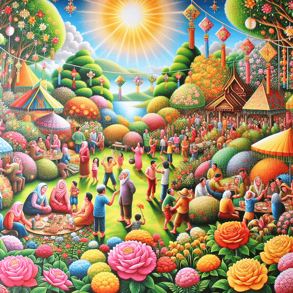 Charming Garden Festival Numbered Painting Kits