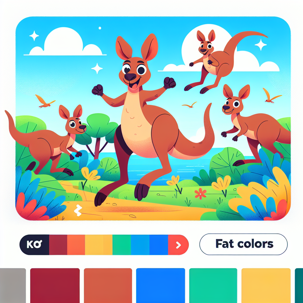 Bouncy Kangaroo Kingdom Paint By Numbers Kits
