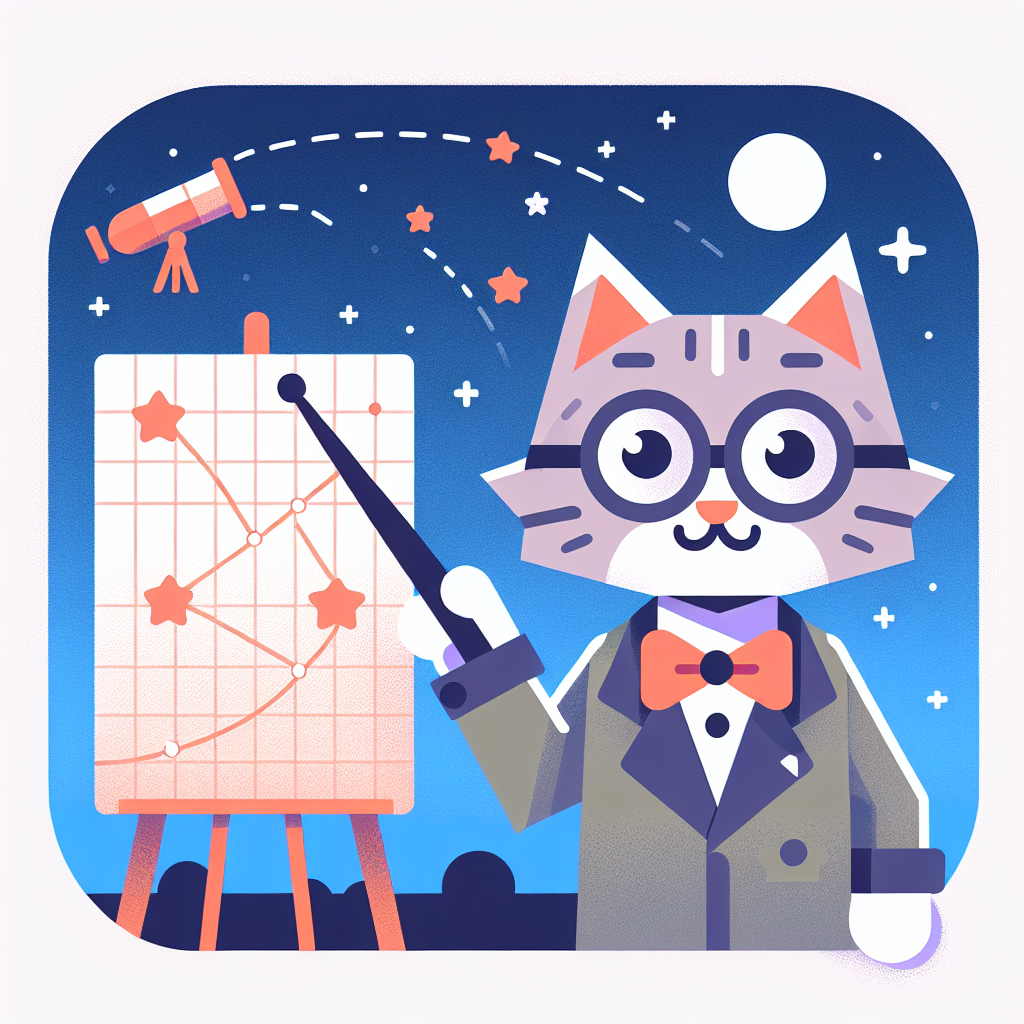 Astronomy Professor Cat Paint By Color
