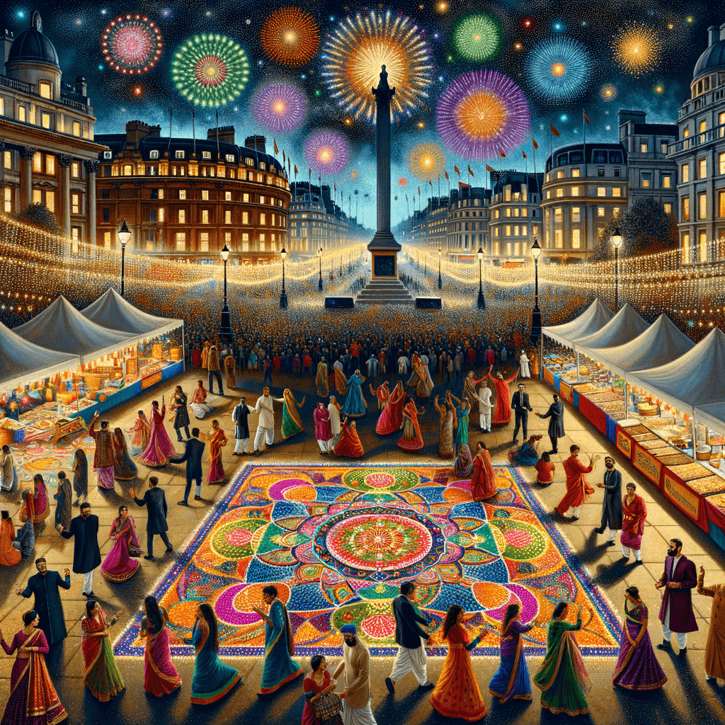 Diwali Festival Of Lights - London, UK Painting By Numbers Kit