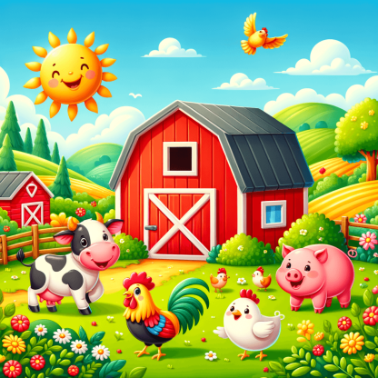 Vibrant Farmyard Fun Paint By Numbers