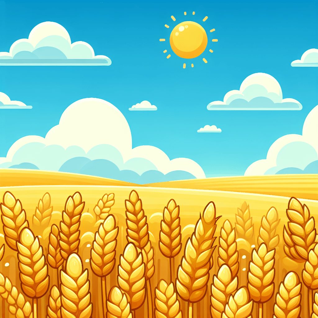 Windy Wheat Field Whirl Painting Number Kit