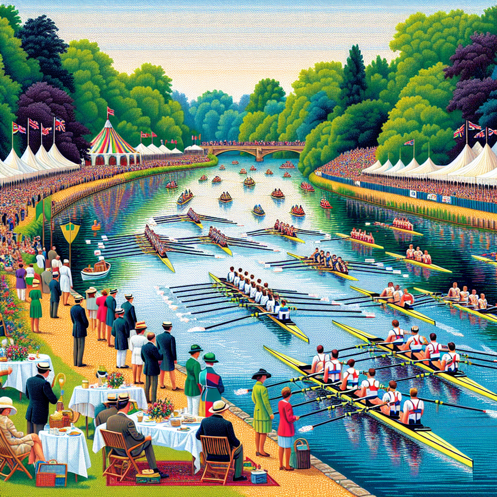Henley Royal Regatta - Henley-on-Thames, England Painting Number Kit