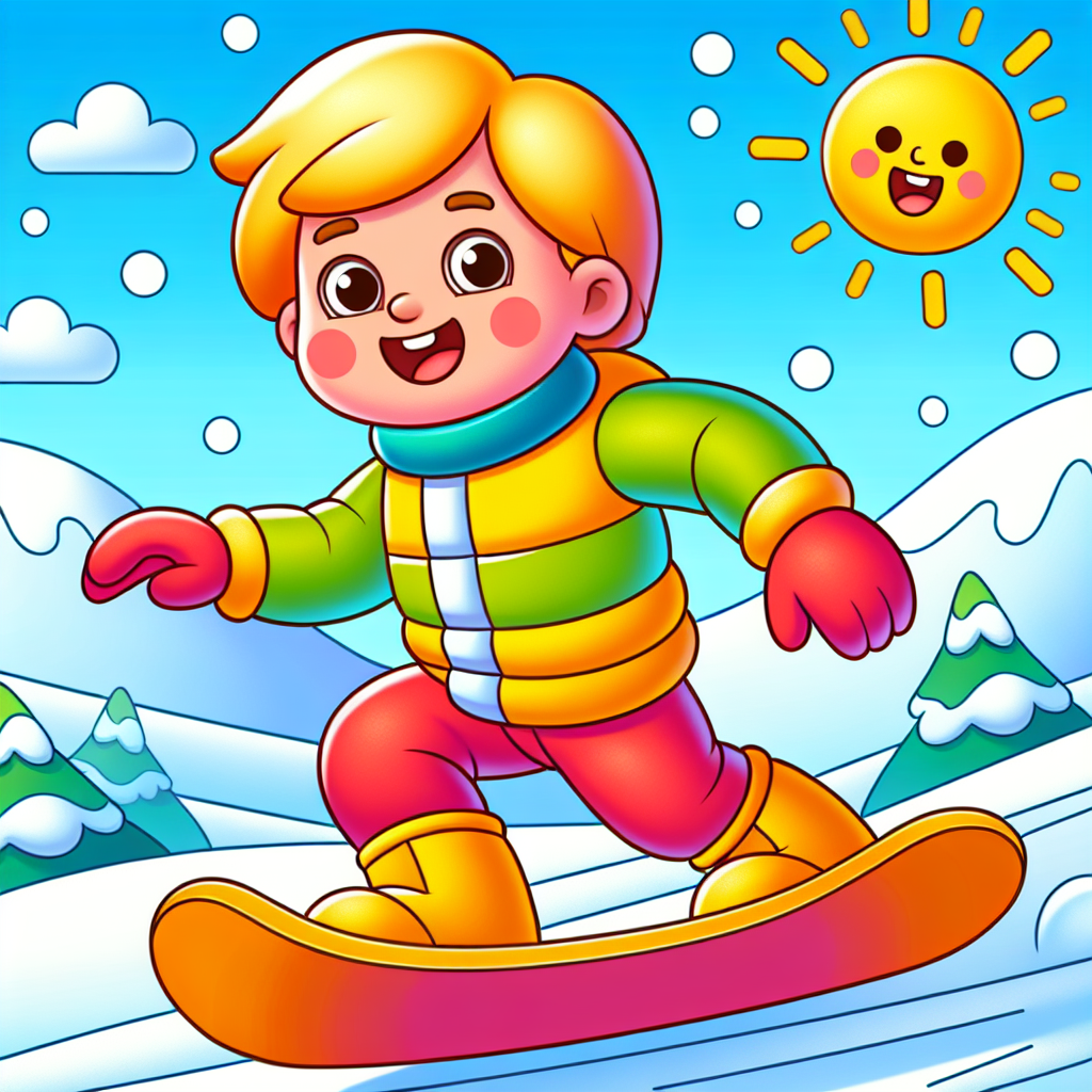 Sporty Snowboarder Painting By Numbers Kit
