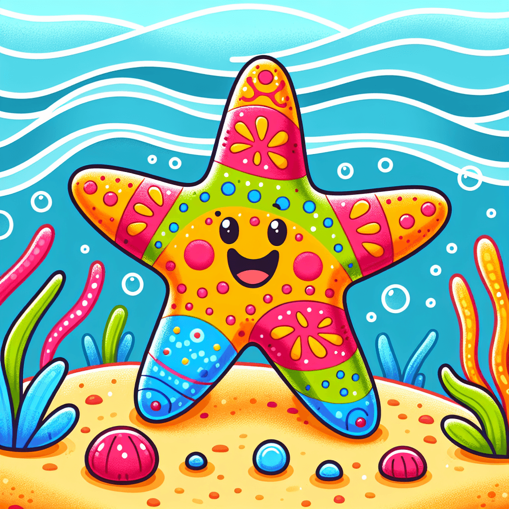 Brilliant Starfish Paint By Number