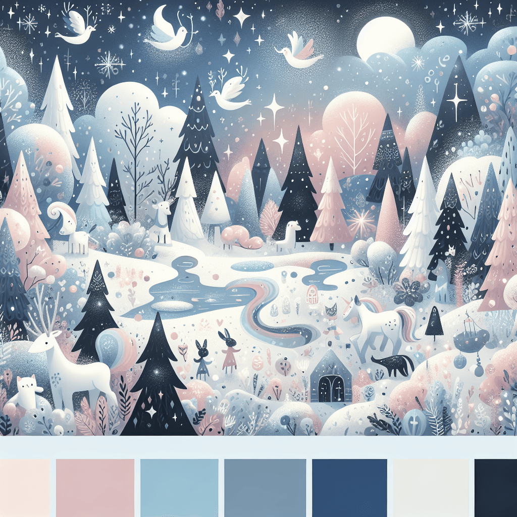 Magical Winter Fairytale Painting Number Kit