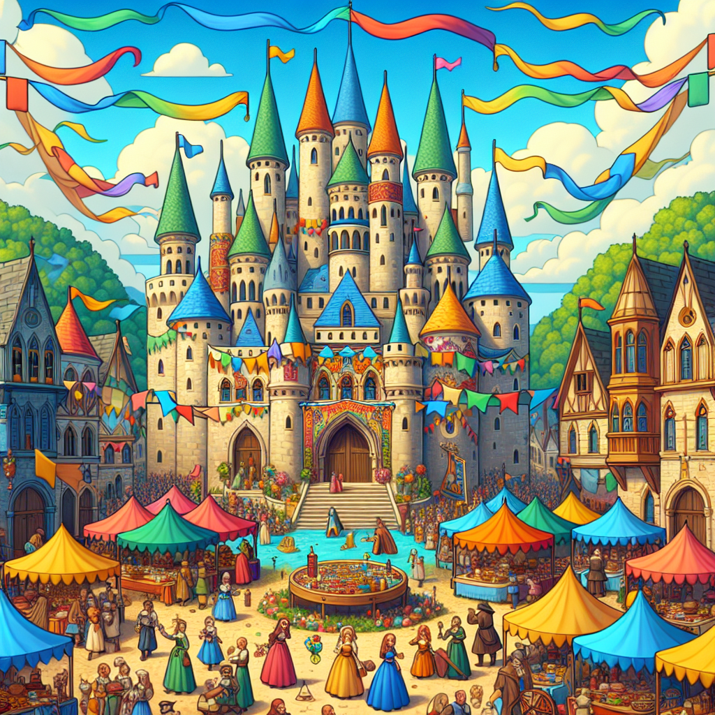 Fantasy Castle Festival Paint By Number