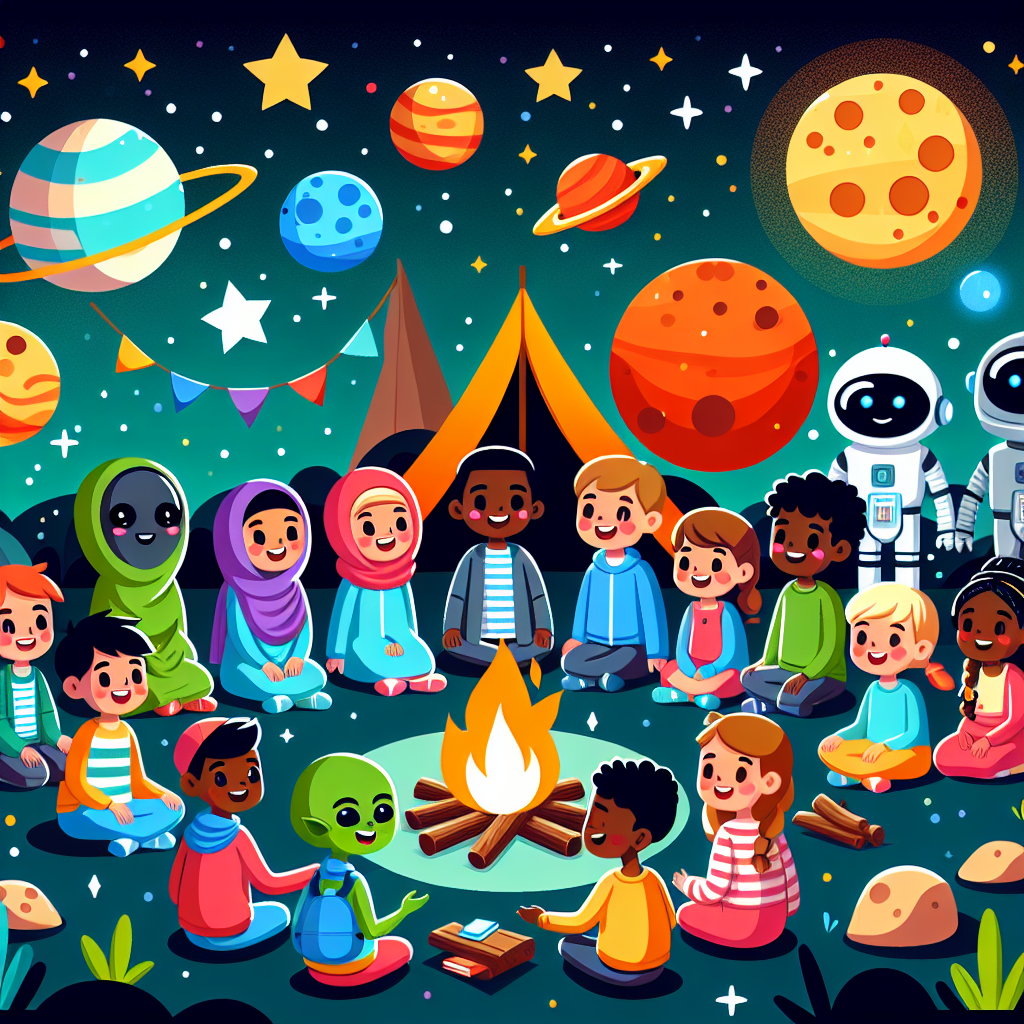 Camping In The Cosmos Number Painting