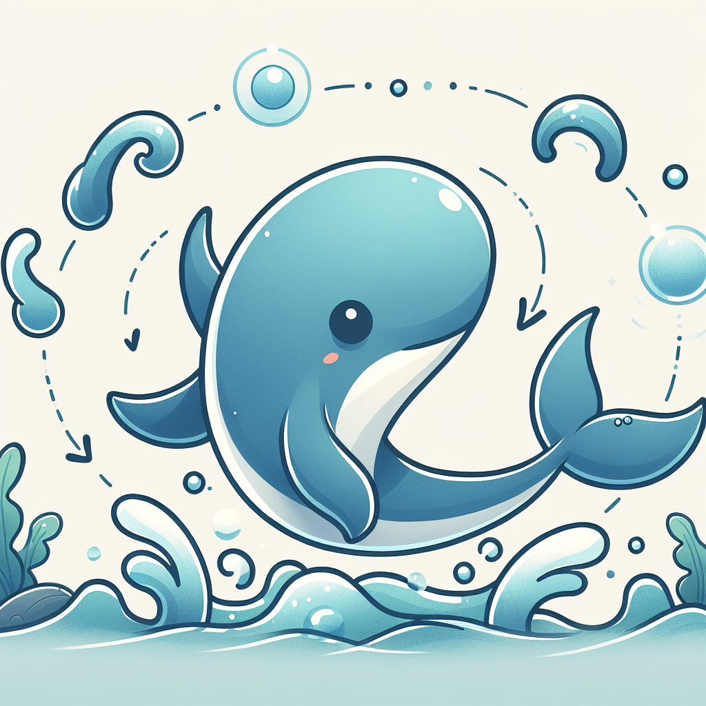 Whimsical Whale's Water Dance DIY Paint By Numbers