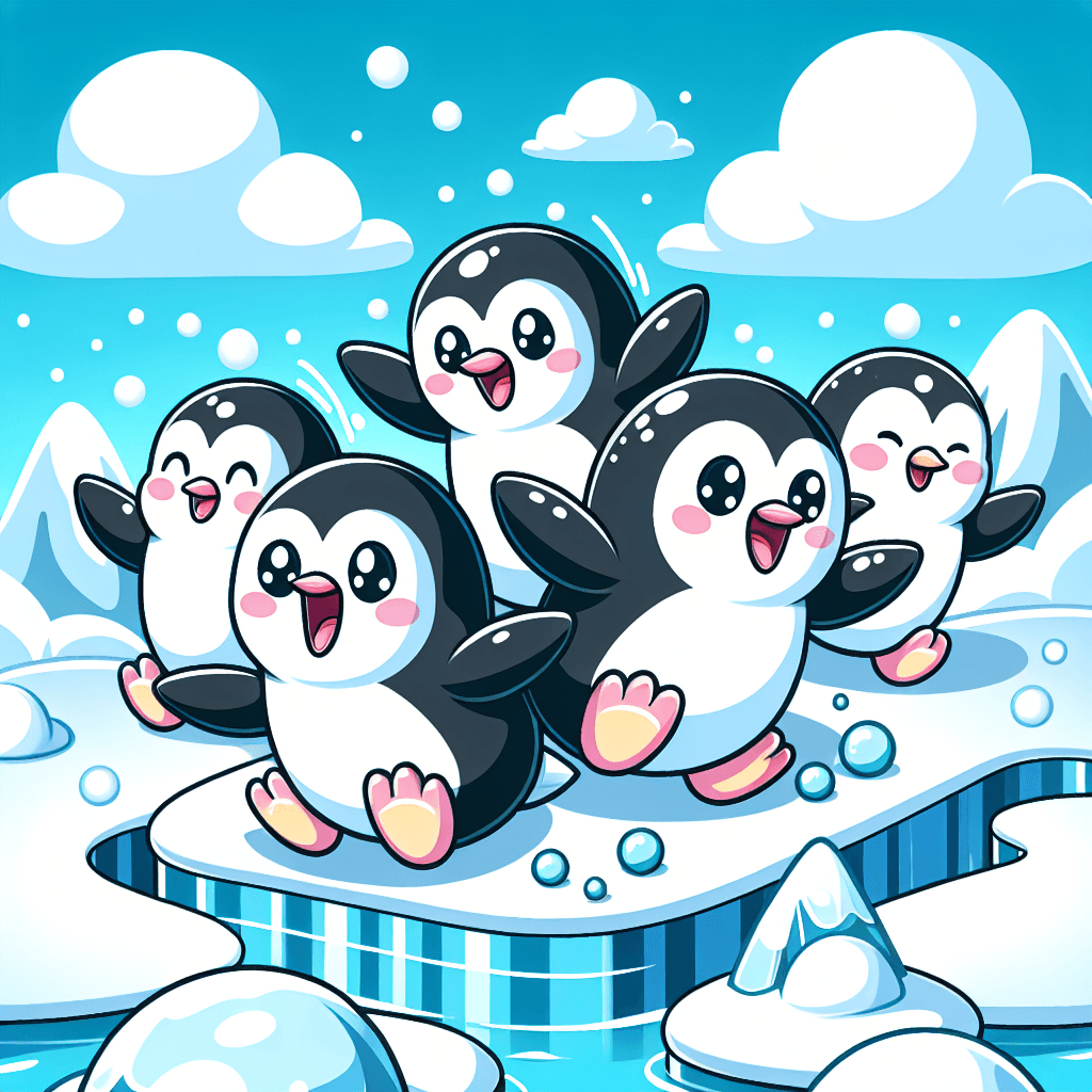 Playful Penguin Pals Numbered Painting Kits