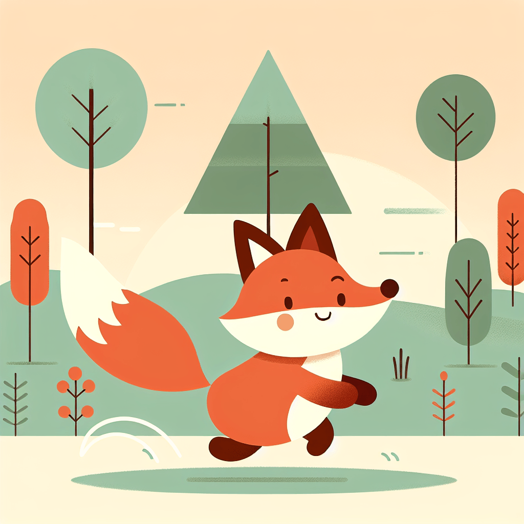 Friendly Fox's Frolic Numbered Painting Kits