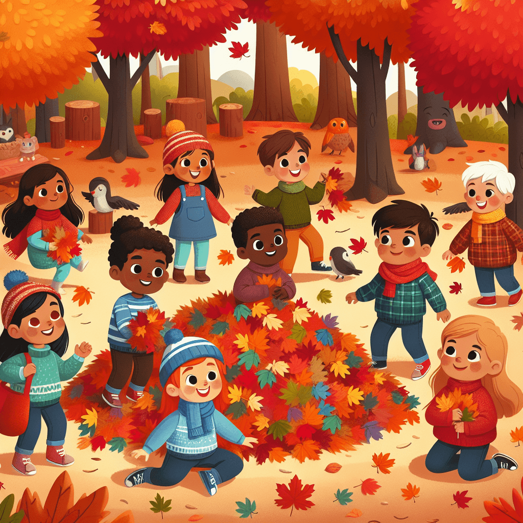 Charming Autumn Adventure Number Painting