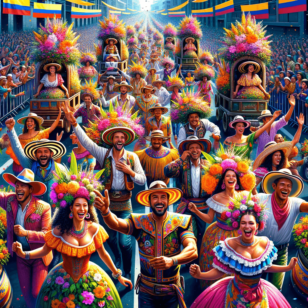 Feria De Las Flores - Colombia Paint By Numbers Art
