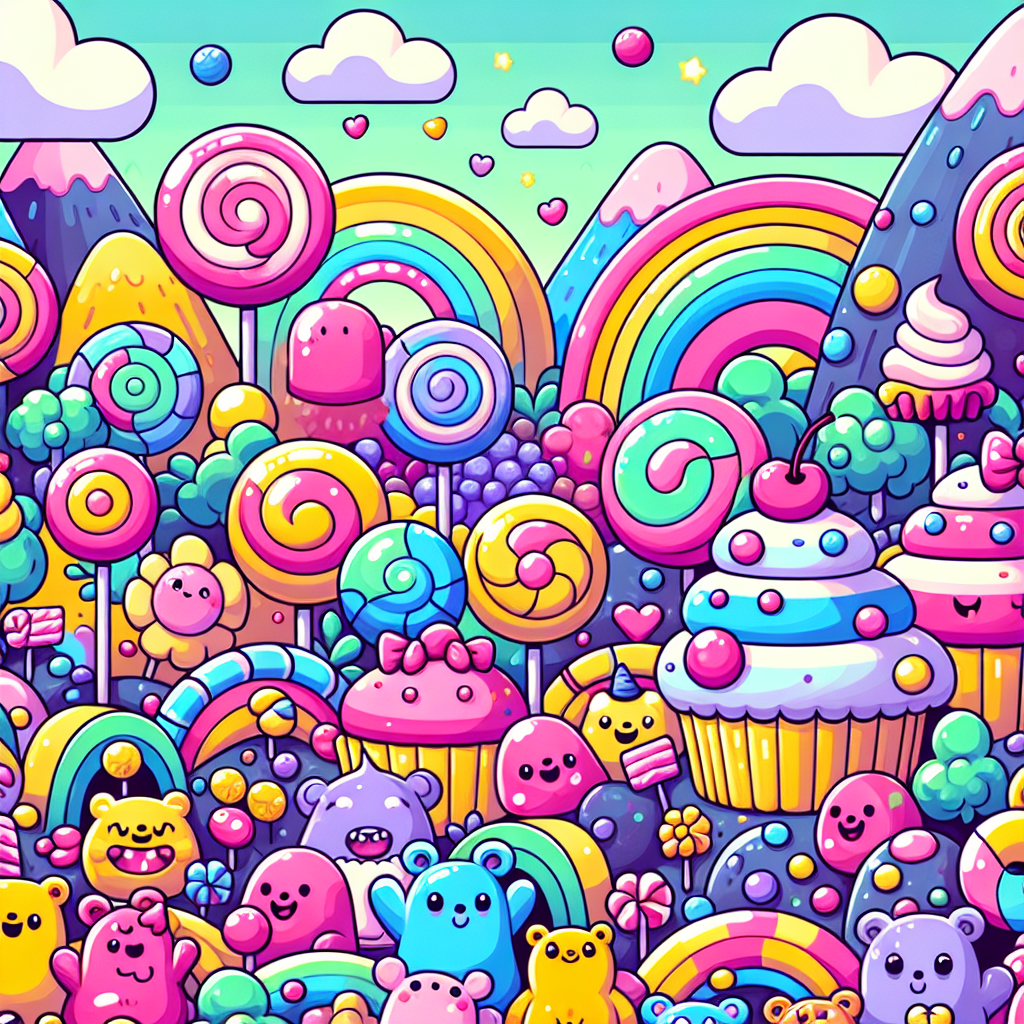 Sweet Candyland Dreams Paint By Numbers Art