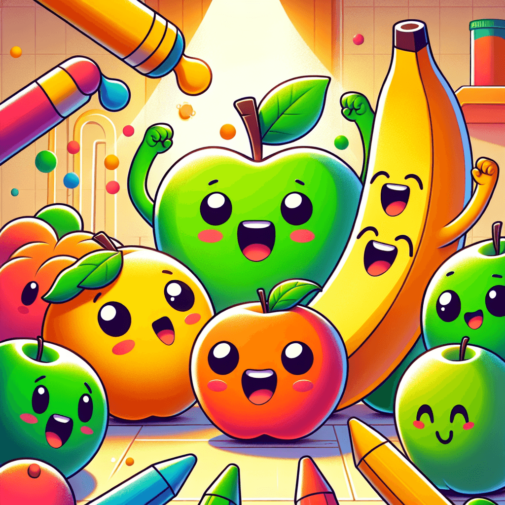 Silly Fruit Friends Paint By Numbers