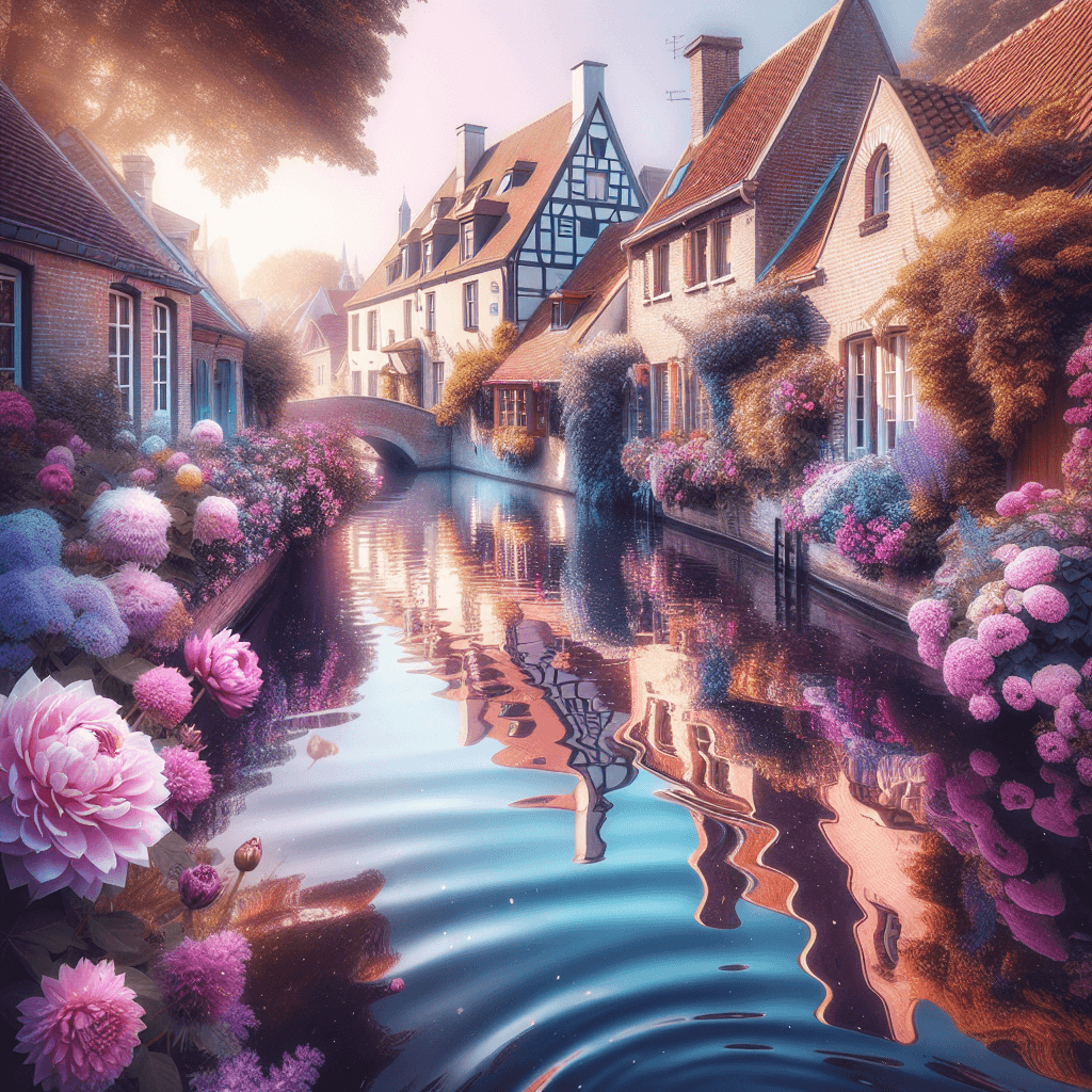 Romantic Canal Reflections Paint By Numbers Kits