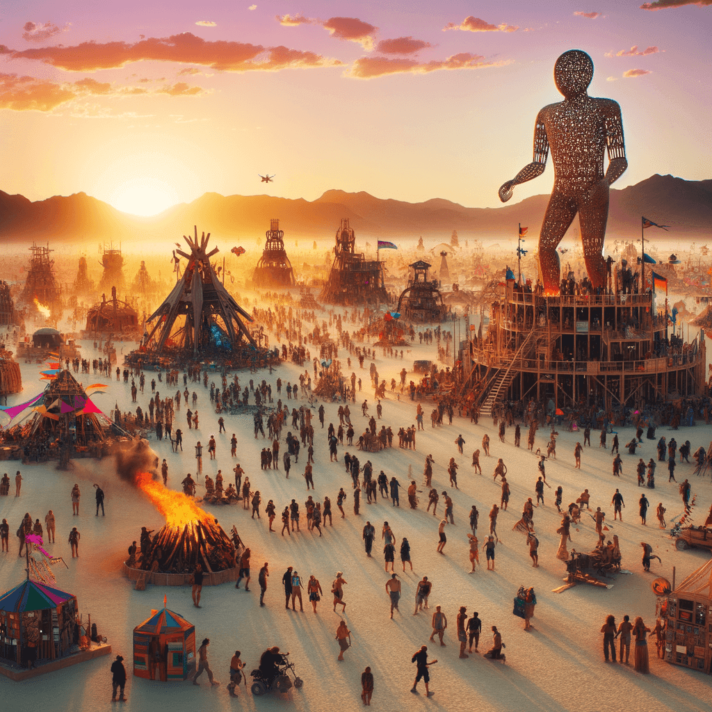 The Burning Man Festival - Black Rock City, USA Paint By Color