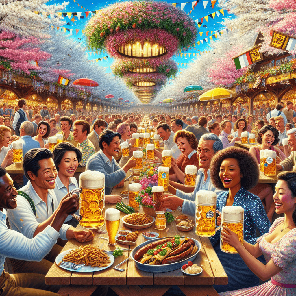 Rathskeller Beer Garden Festival - Germany Paint By Numbers Art