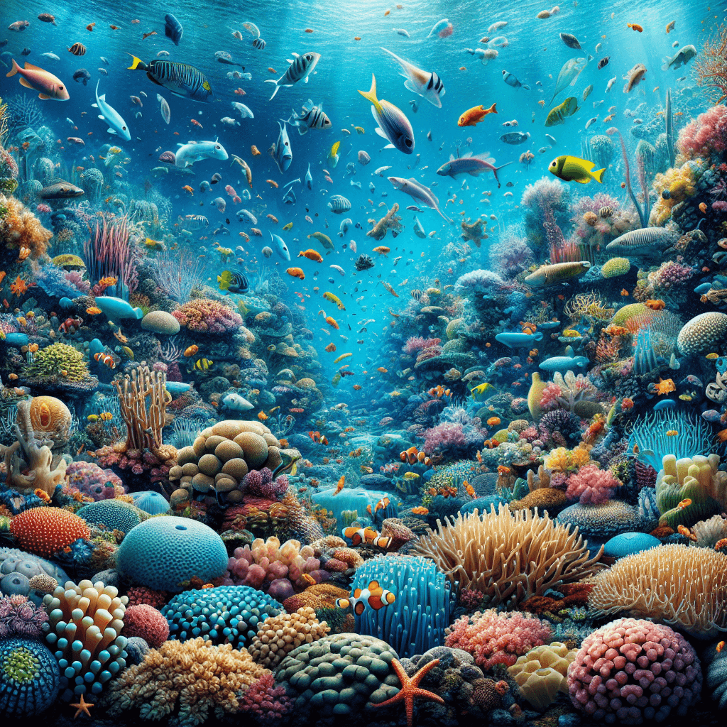 Colorful Tropical Reef Paint By Color
