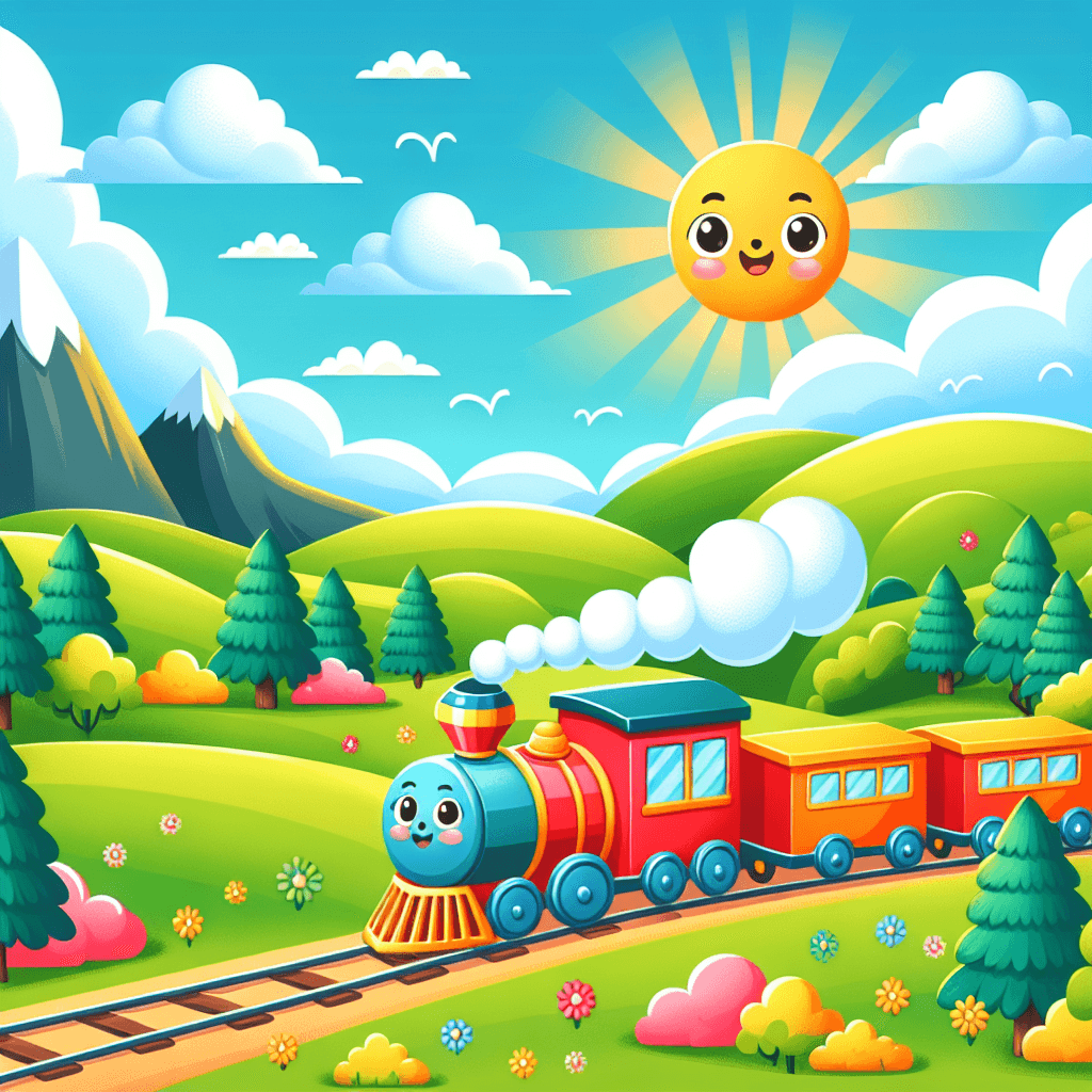 Charming Little Train Paint By Numbers Art