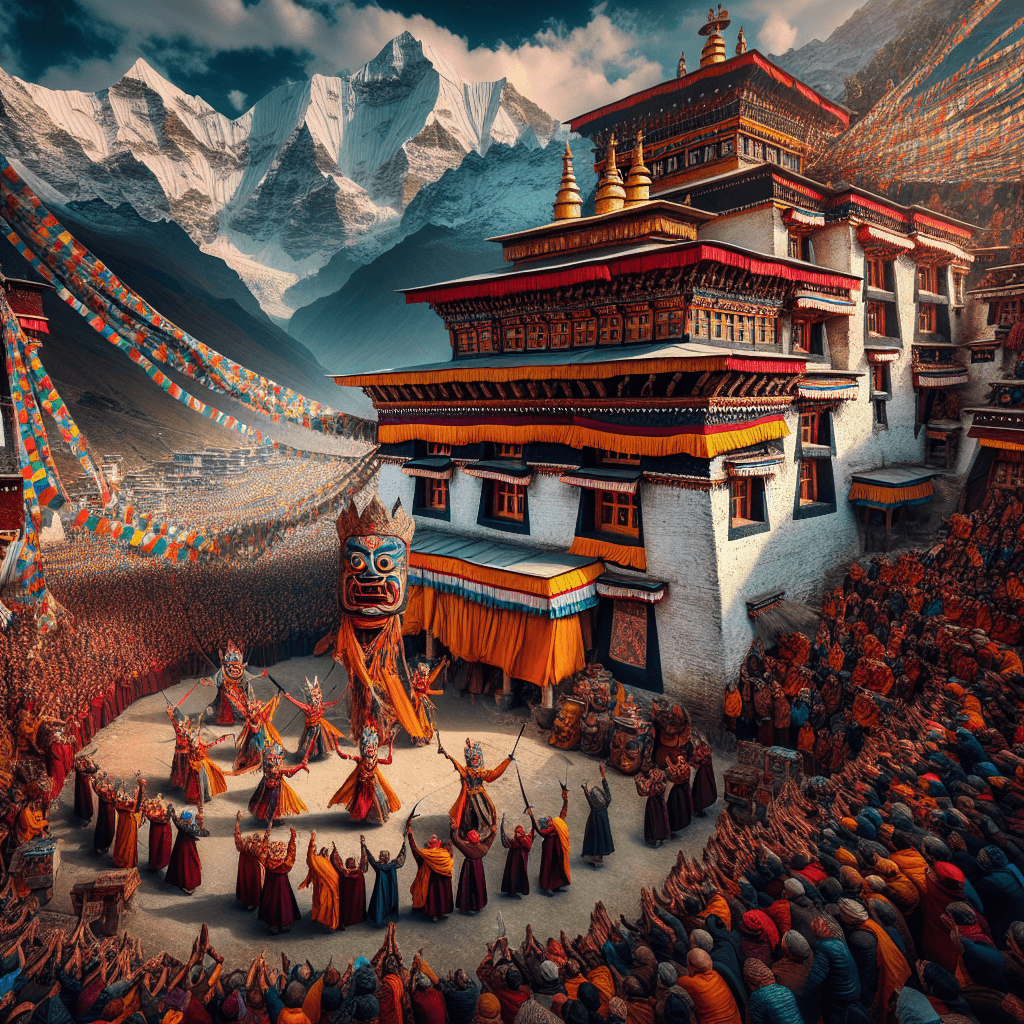 Hemis Festival - Hemis Monastery, India Number Painting