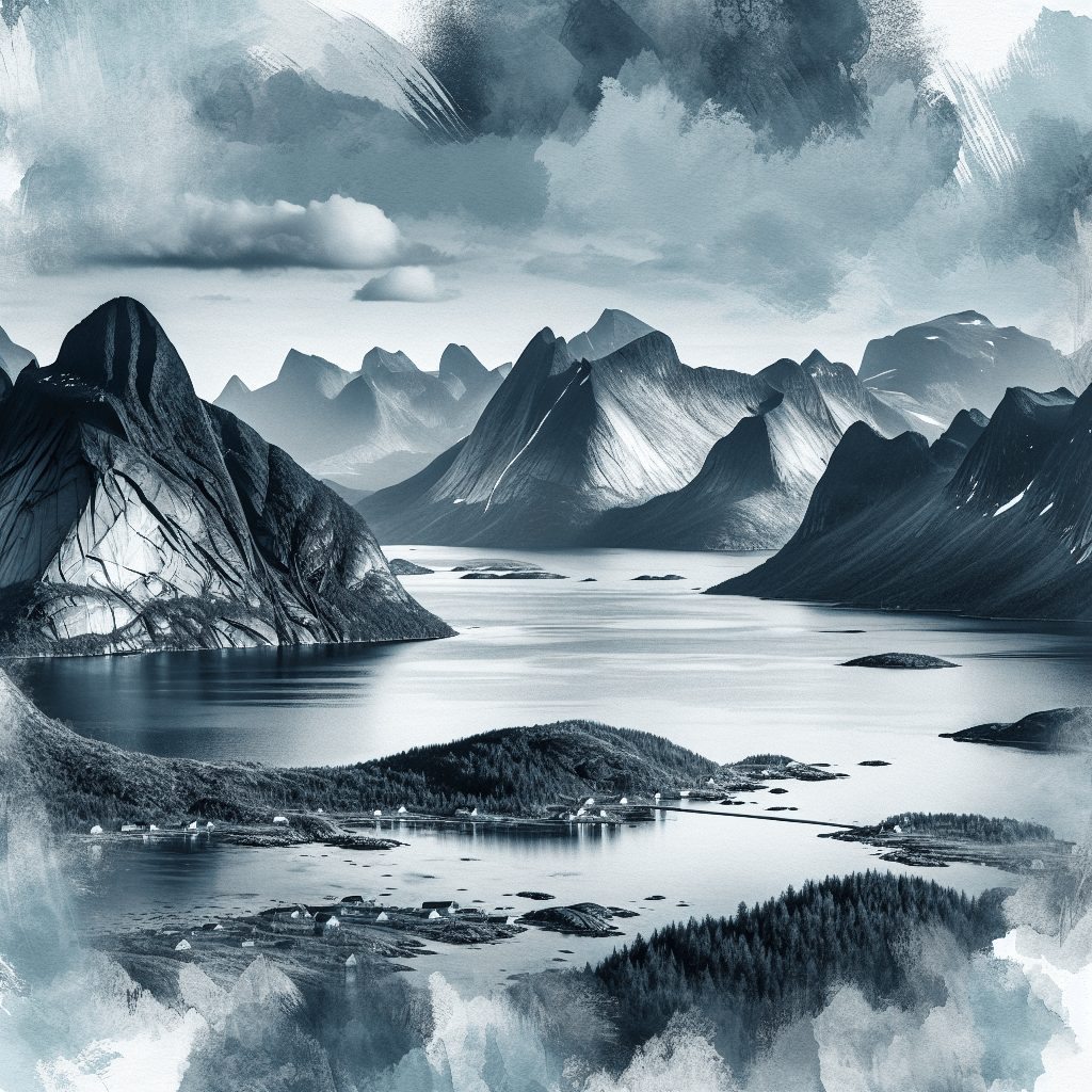 Pristine Nordic Wilderness Numbered Painting Kits