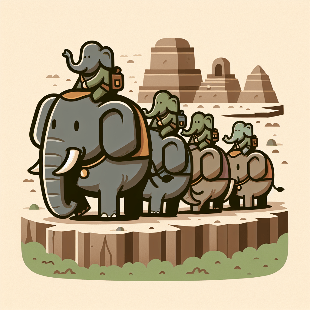 Enlightened Elephant Expedition Painting Number Kit