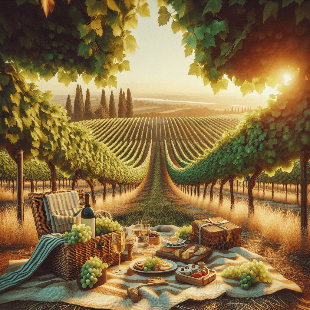 Sunny Vineyard Picnic Paint By Numbers