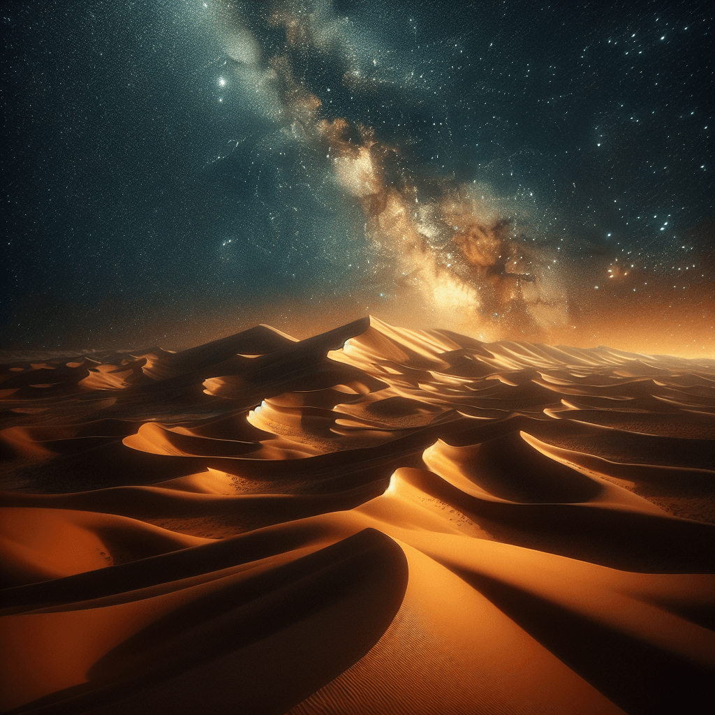 Starlit Desert Dreamscape Painting Number Kit