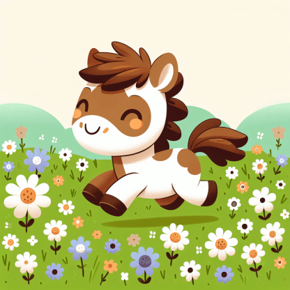 Playful Pony Paint By Numbers Art
