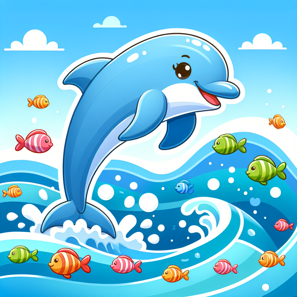 Dolphin's Delightful Dive Paint By Numbers