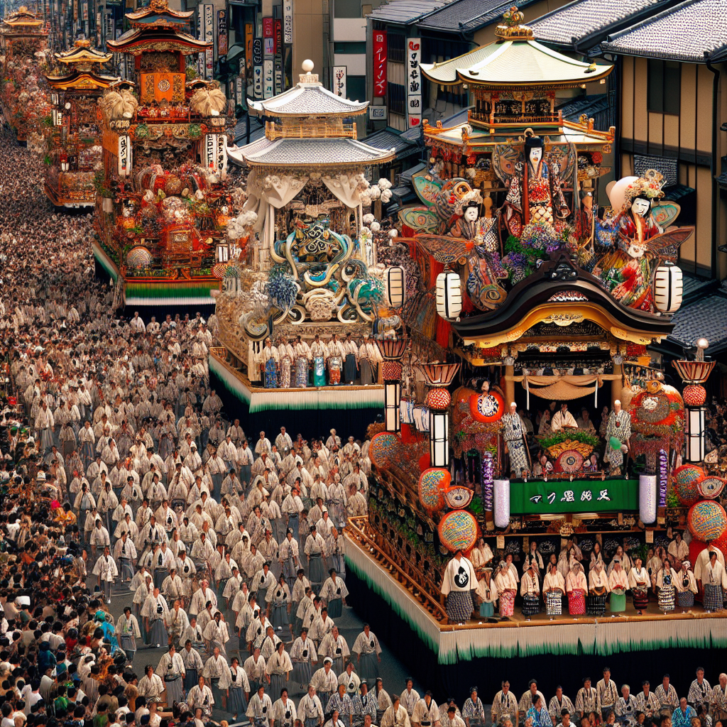 Gion Festival - Kyoto Paint By Color