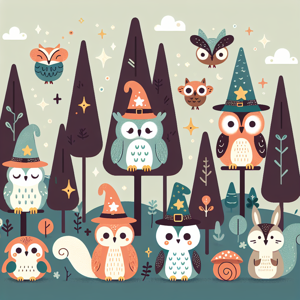 Whimsical Woodland Wizards Paint By Numbers