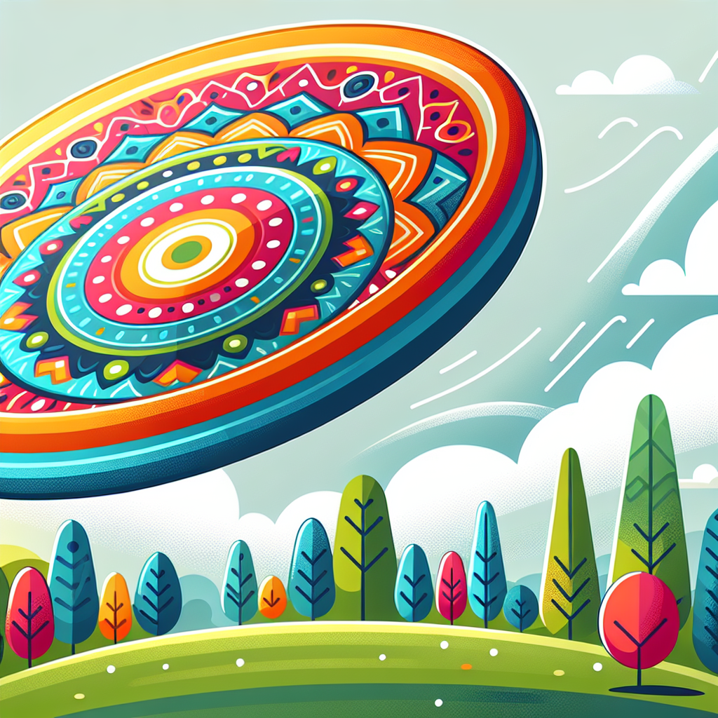 Flying Frisbee Paint By Number