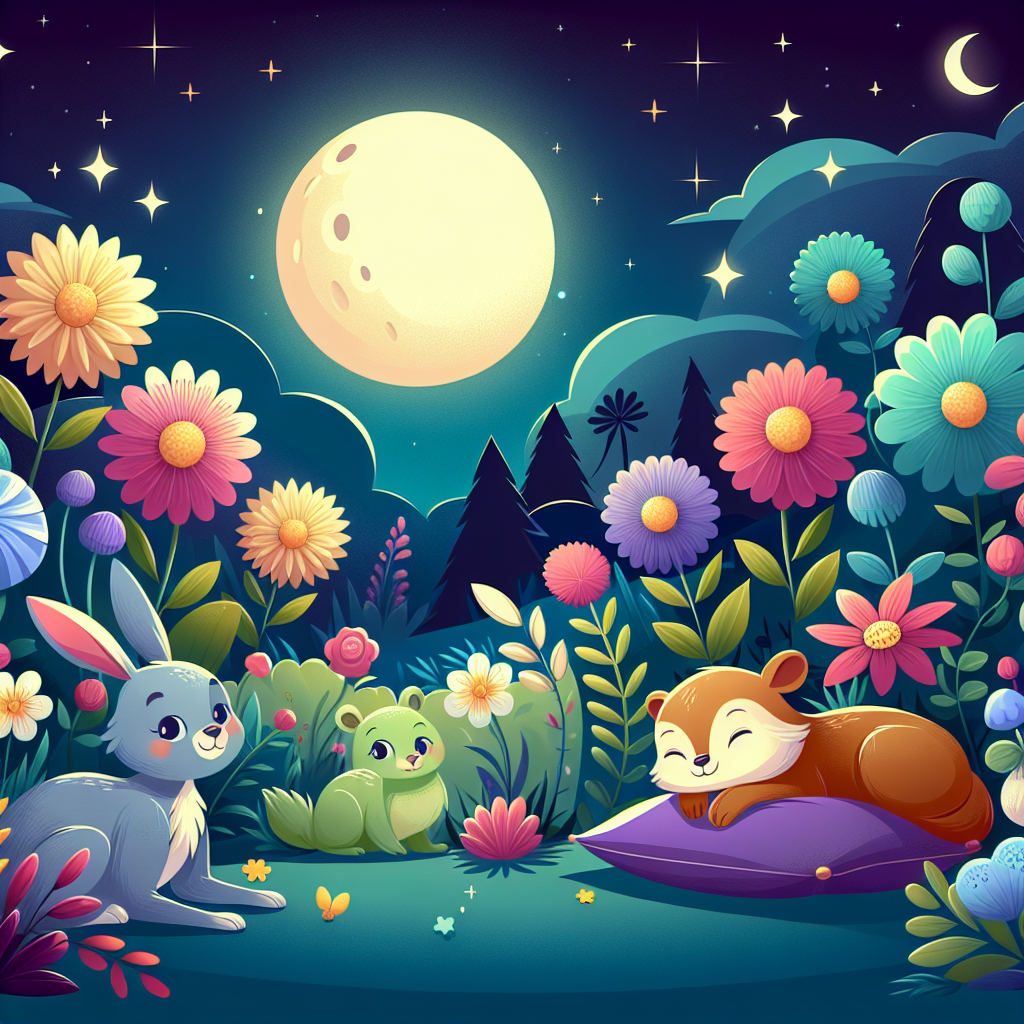 Moonlit Magic Garden Paint By Numbers Art