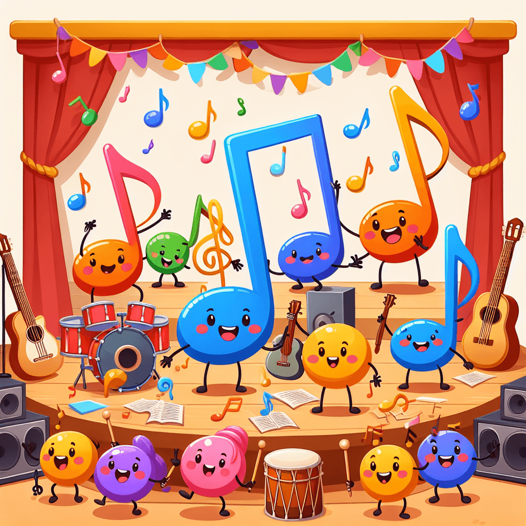 Happy Musical Notes Paint By Numbers Kits