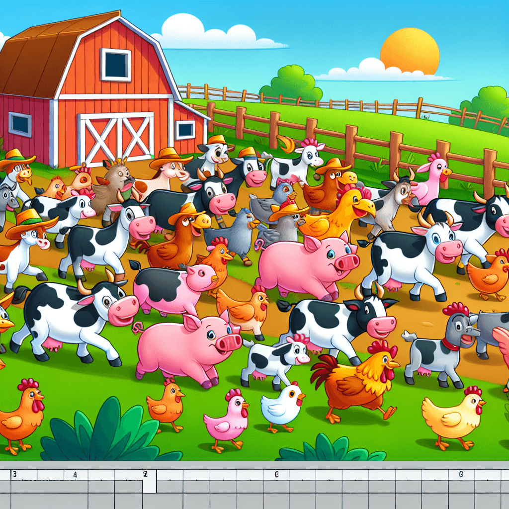 Friendly Farmyard Parade Paint By Numbers Kits
