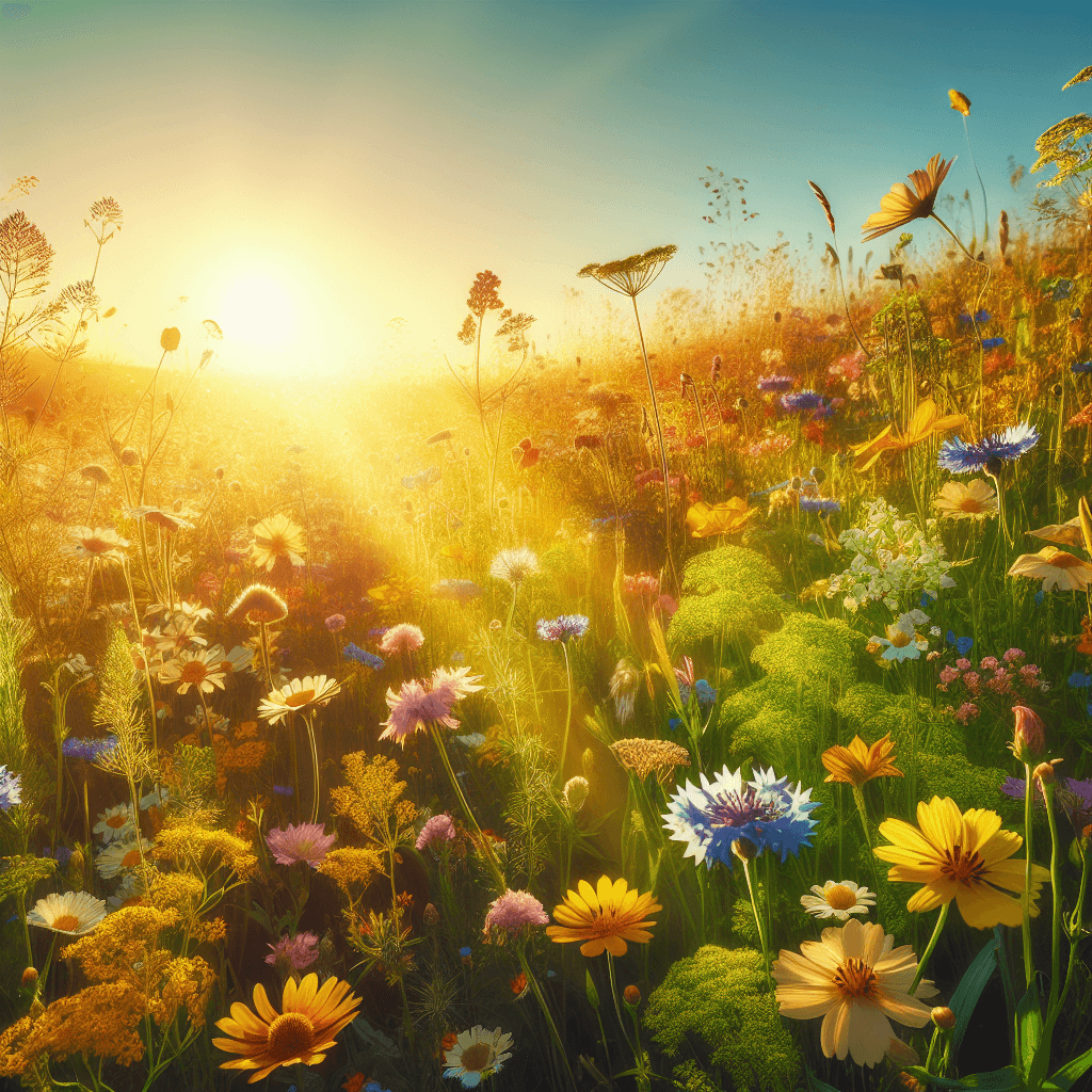 Golden Hour Meadow Serenity Paint By Numbers Kits
