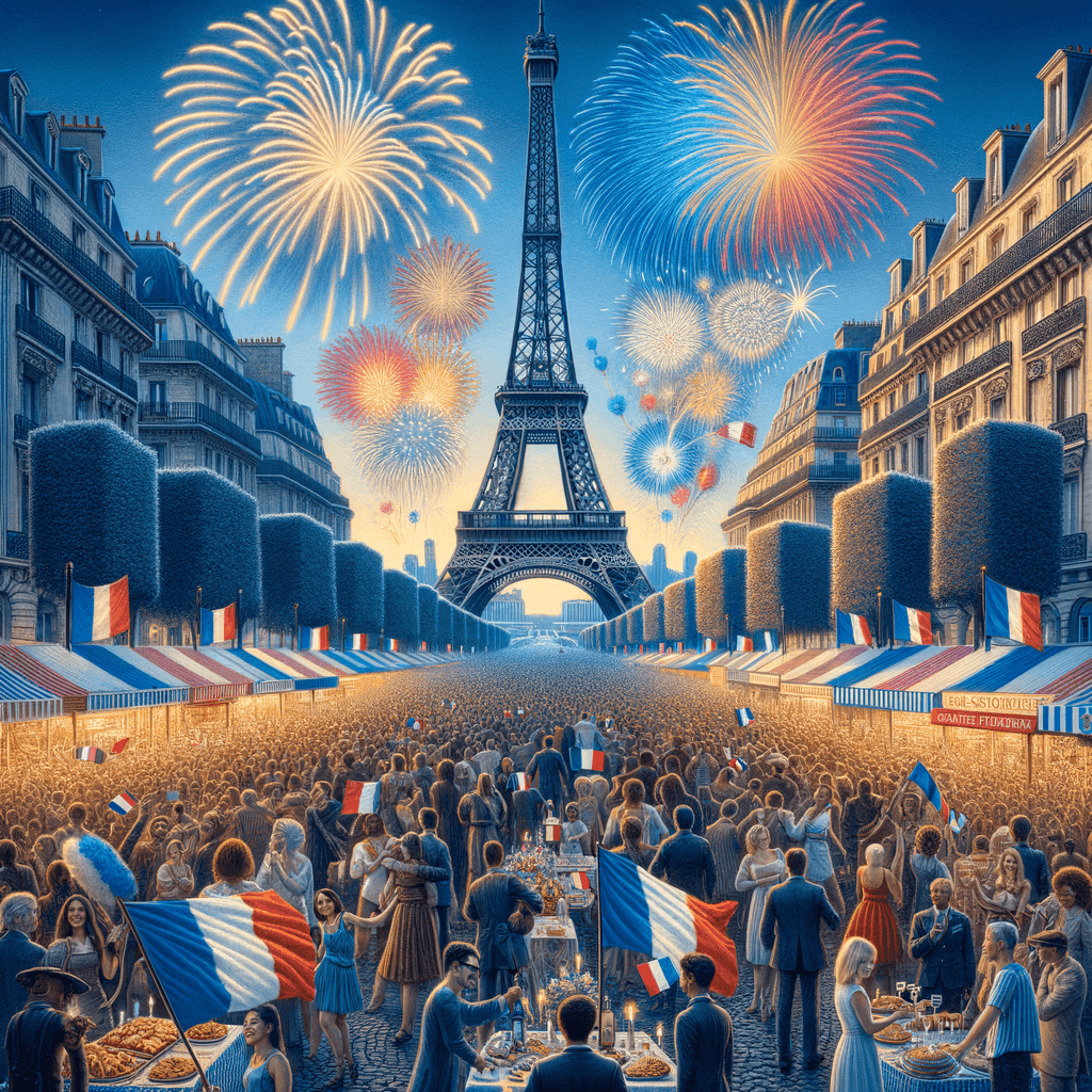 Bastille Day - Paris, France Numbered Painting Kits