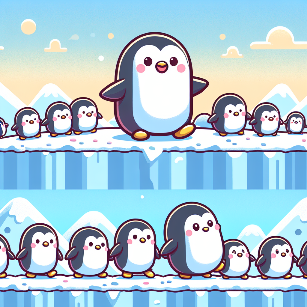 Precious Penguin Parade Painting Number Kit