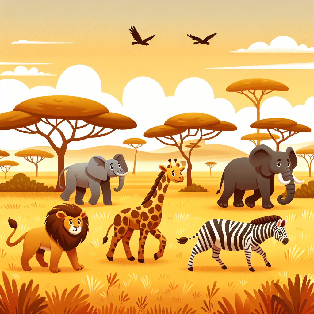 Wild Safari Wonders Number Painting